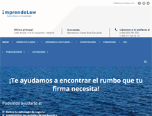 Tablet Screenshot of emprendelaw.com